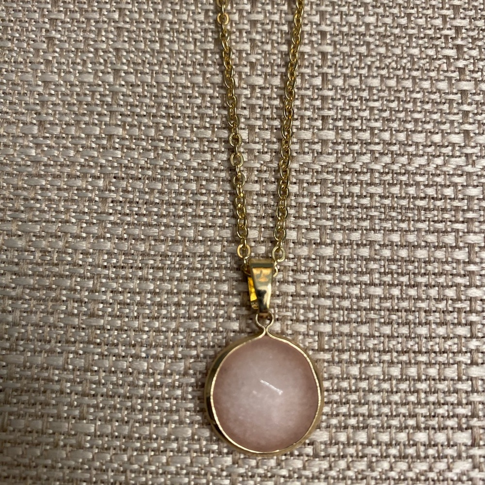 Rose Color Costume Necklace
